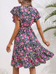 Women’s Floral Ruffle Sleeve Dress | Mini