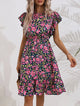 Women’s Floral Ruffle Sleeve Dress | Mini