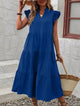 Women’s Ruffle Sleeve Tiered Dress | Midi