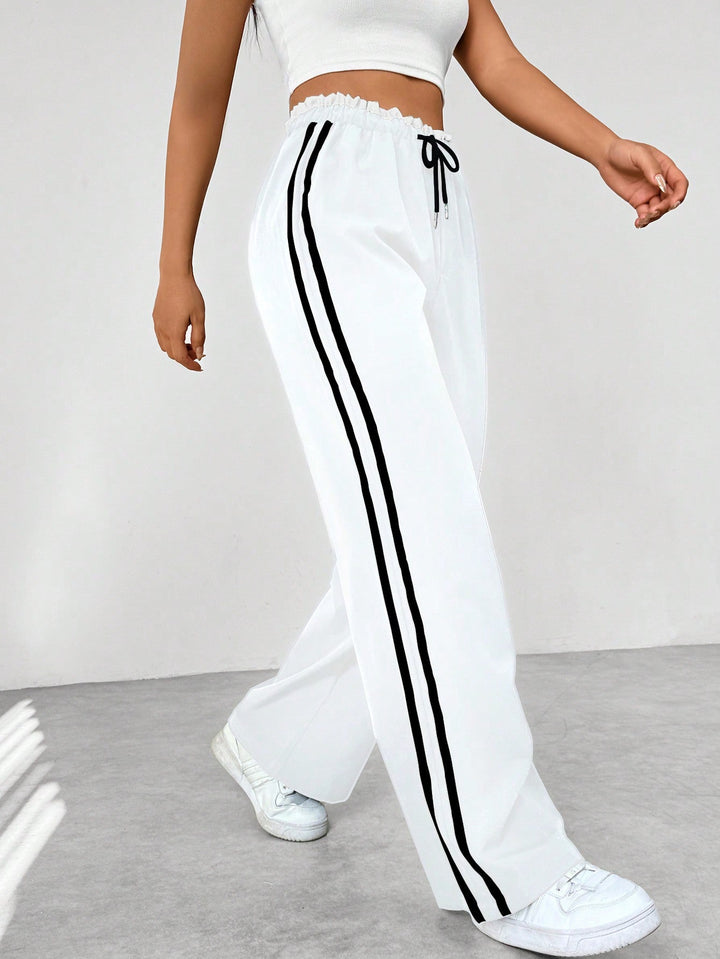 Women’s High Waisted Track Pants | Wide Leg
