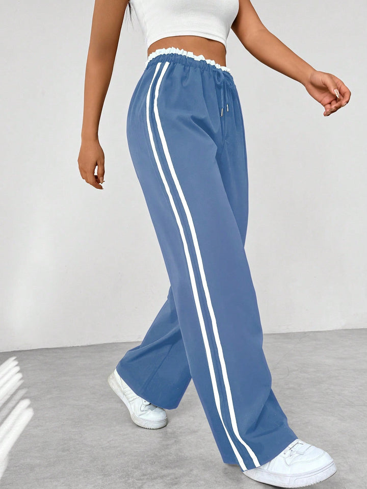 Women’s High Waisted Track Pants | Wide Leg