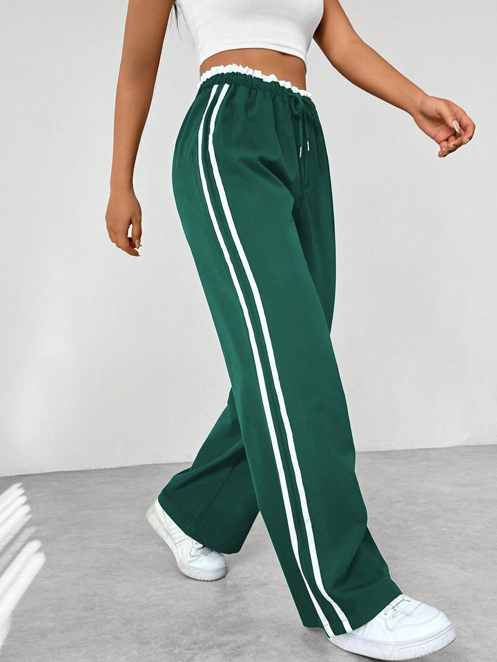 Women’s High Waisted Track Pants | Wide Leg