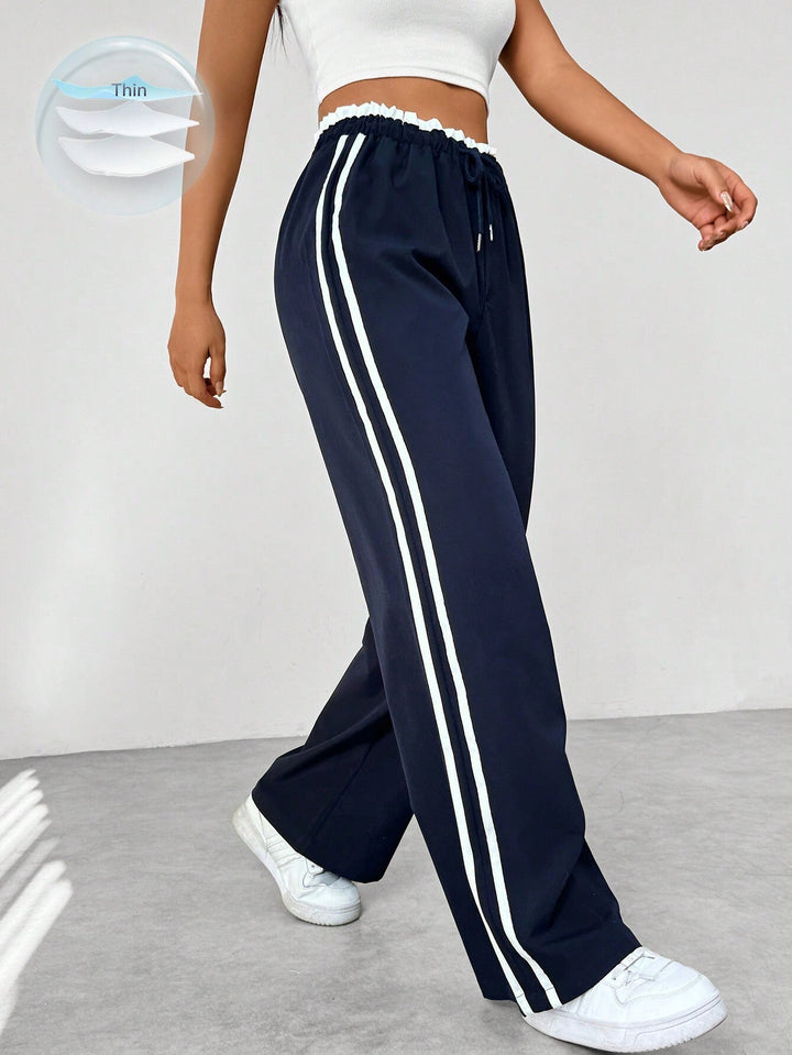 Women’s High Waisted Track Pants | Wide Leg