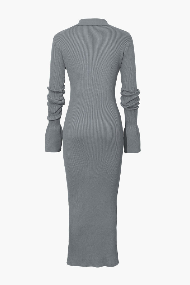 Women’s Long Sleeve Ribbed Dress | Maxi
