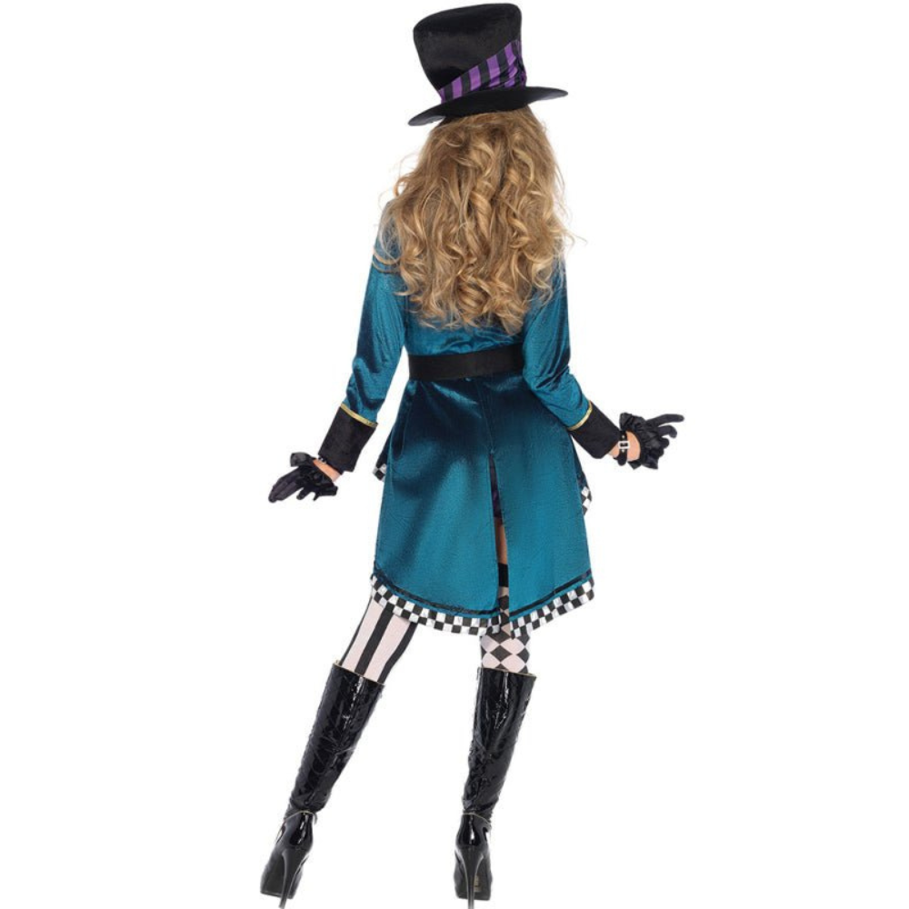 Women’s Circus Halloween Costume | Jacket & Striped Miniskirt Set