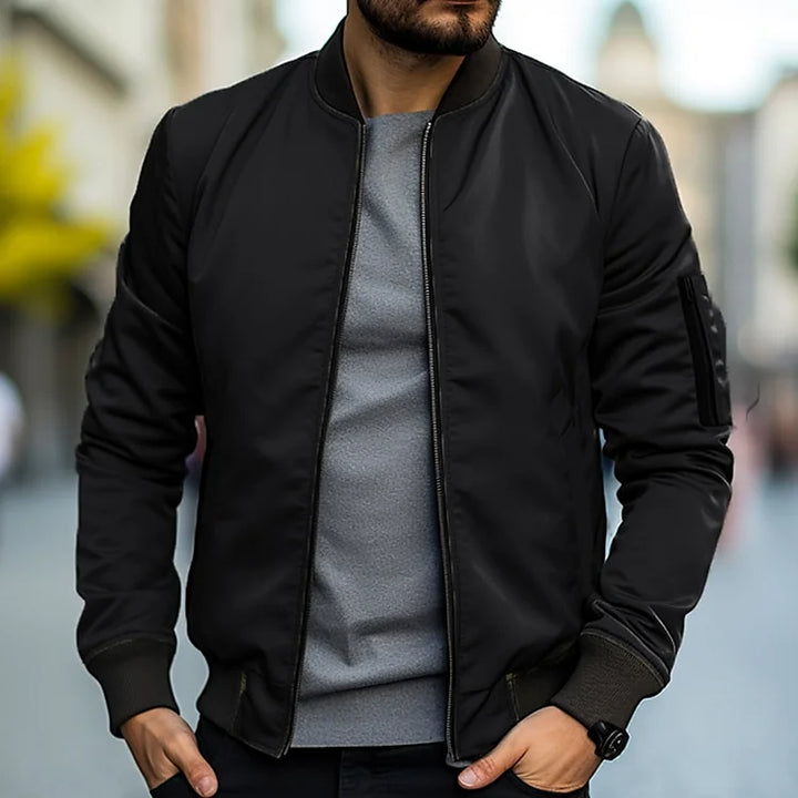 Men’s Lightweight Bomber Jacket | Zip Pocket