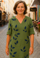 Women’s Printed V-Neck Dress | Mini