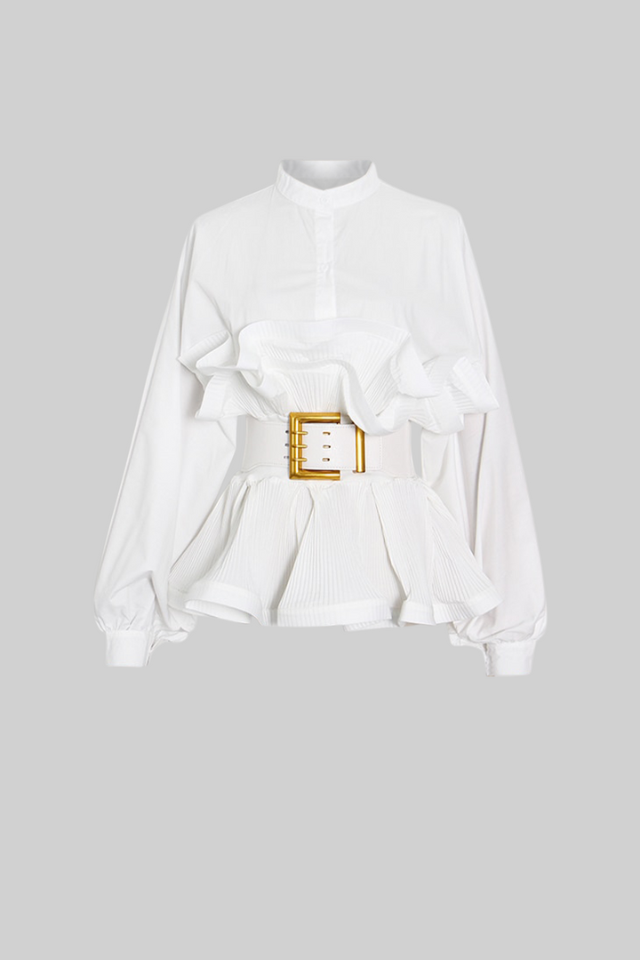 Women’s Ruffle Blouse | Long Sleeve