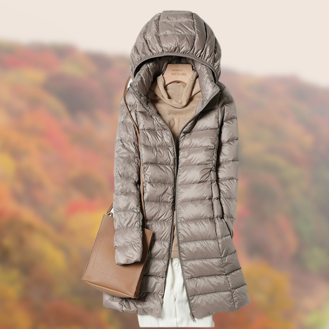 Women’s Rain Puffer Jacket | Hooded
