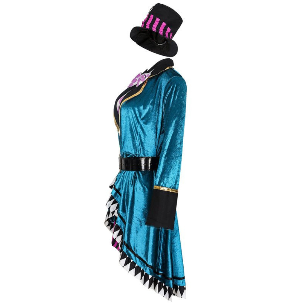 Women’s Circus Halloween Costume | Jacket & Striped Miniskirt Set