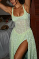 Women’s Corset Slit Dress | Maxi