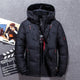 Men’s Puffer Jacket | Hooded Parka with Zipper Pockets