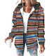 Women’s Hooded Knit Cardigan | Striped