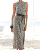 Women’s Sleeveless Belted Dress | Midi