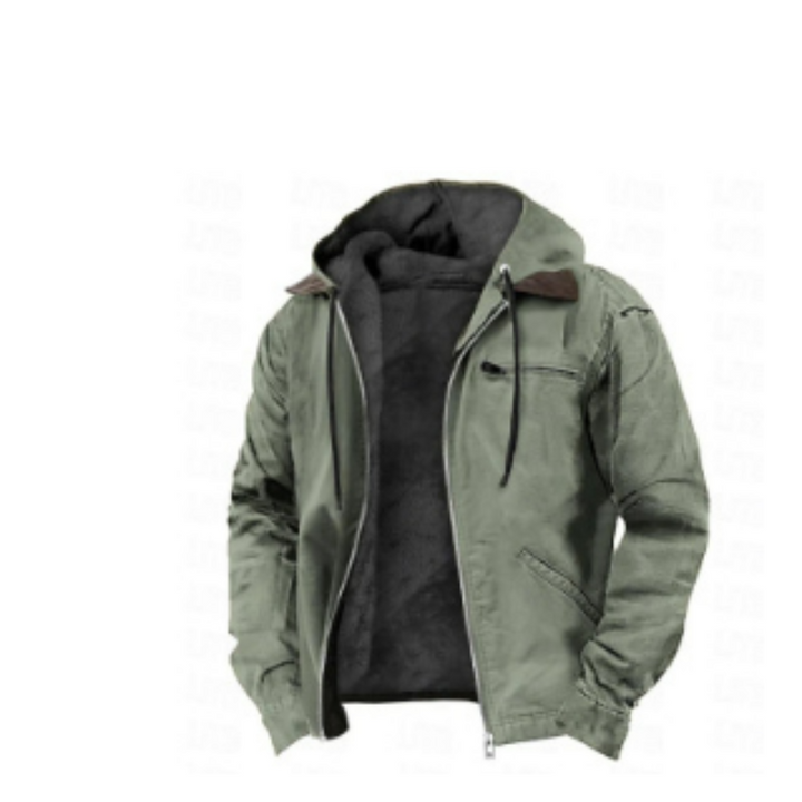 Men’s Hooded Casual Jacket | Zip-Up