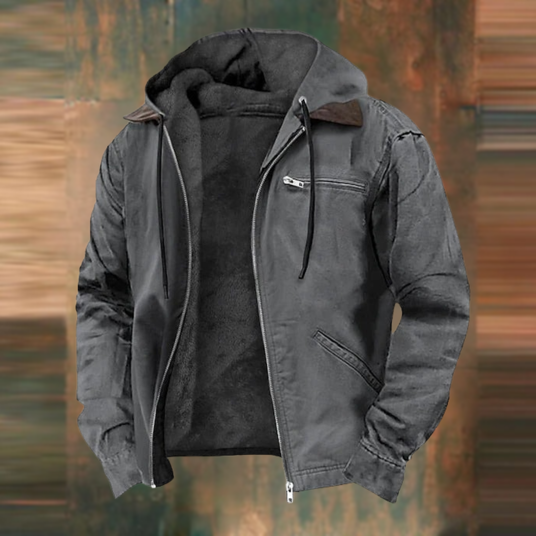 Nathaniel - Men's Waterproof Winter Jacket with Fleece Lining