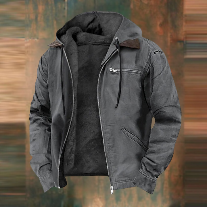 Nathaniel - Men's Waterproof Winter Jacket with Fleece Lining