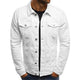 Men’s Buttoned Denim Jacket | Long Sleeve
