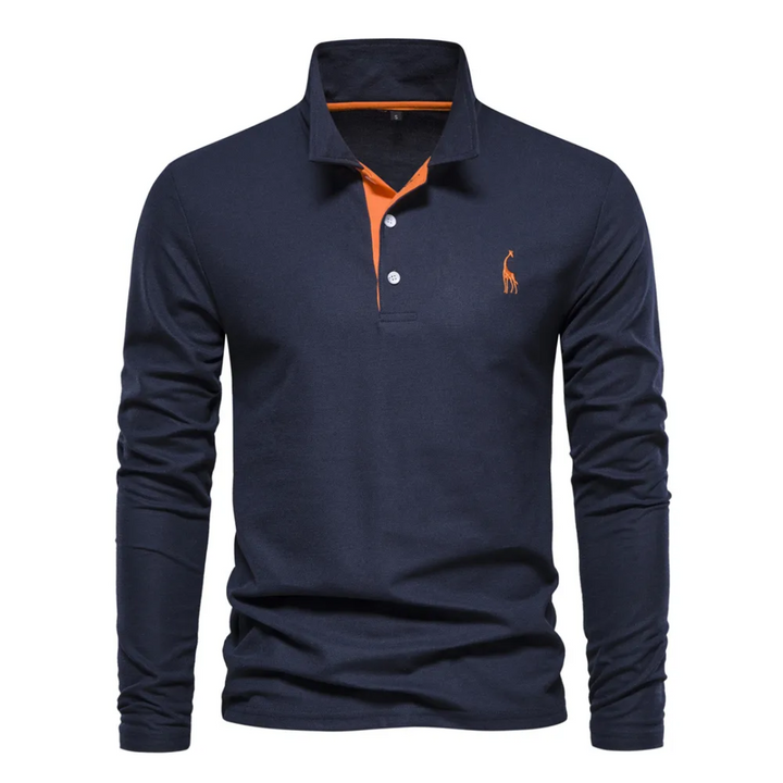 Men’s Tapered Polo Shirt | Long Sleeve