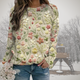Women’s Floral Embroidered Sweater | Crew Neck