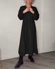 Long women's dress with a V-neck | Loose fit