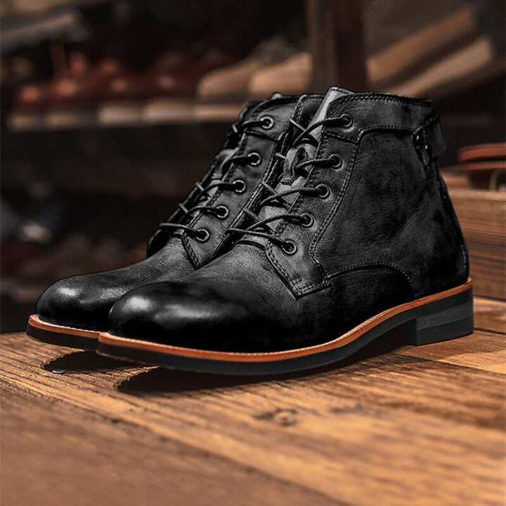 Men’s Lace-Up Ankle Boots | Brown Sole