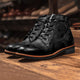Men’s Lace-Up Ankle Boots | Brown Sole