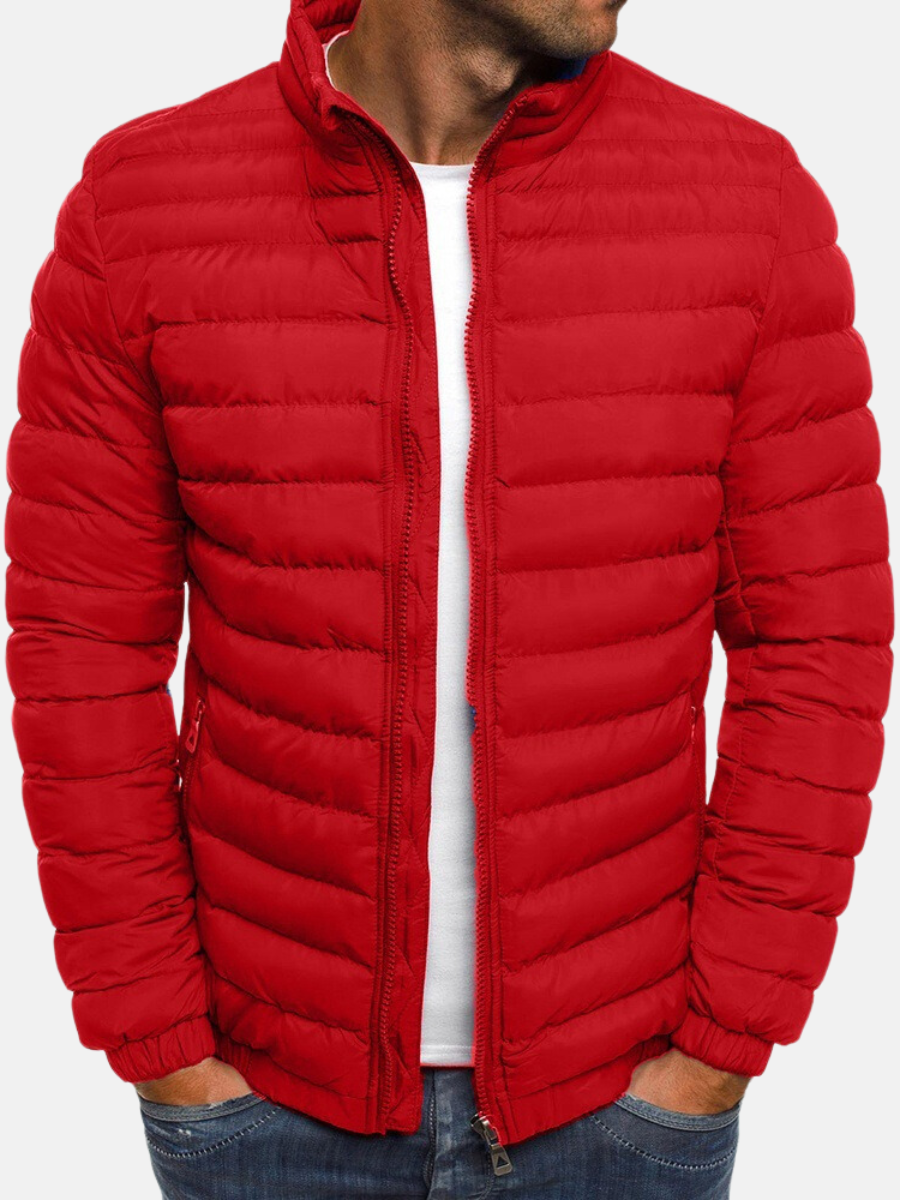 Men’s Puffer Zip-Up Jacket | Casual