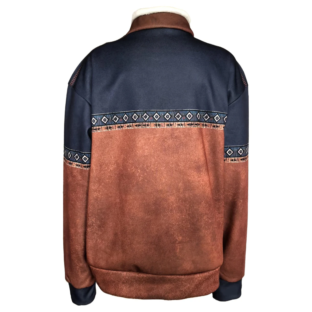 Men’s Half Zip Pullover | Tribal Design