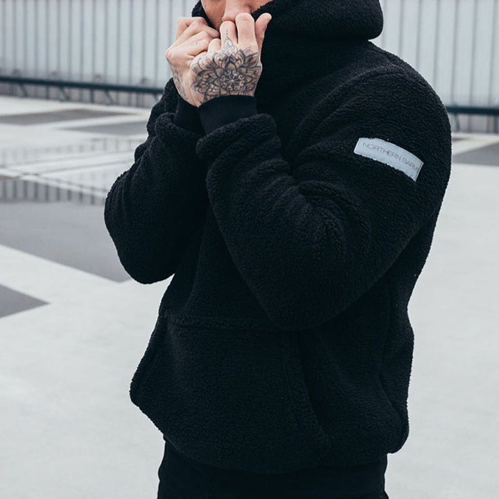 Damien - Men's Cozy Wool Winter Hoodie