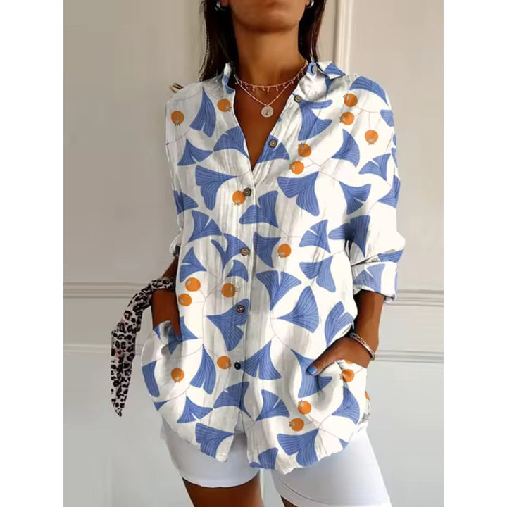 Women’s Printed Button Shirt | Casual Fit