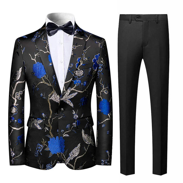 Men’s Floral Blazer Suit Set | Formal Partywear