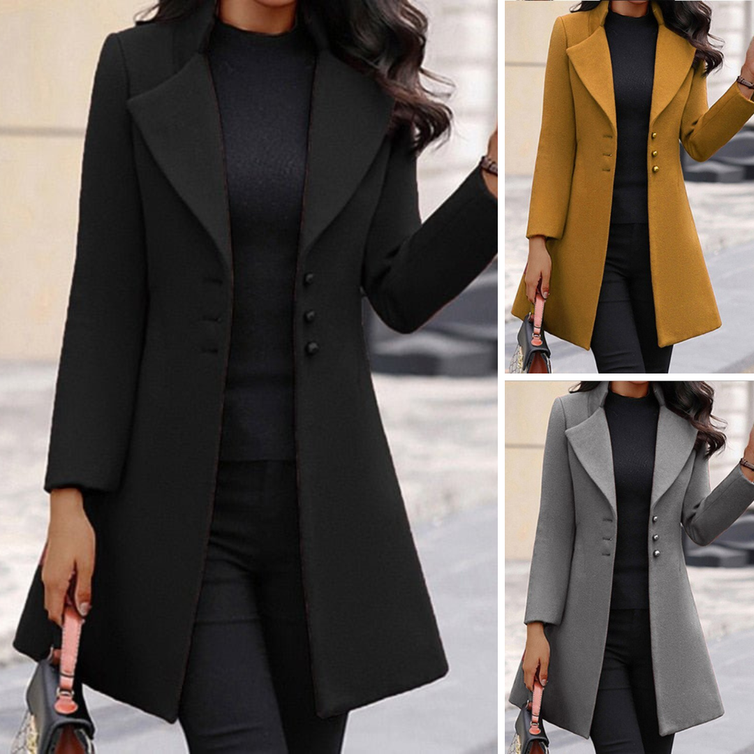 Women’s Single-Breasted Trench Coat | Slim Fit