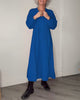 Long women's dress with a V-neck | Loose fit
