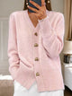 Women’s Heart Button Knit Cardigan | Regular Cut