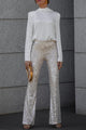 Women's Sequin Flare Pants | Party Wear