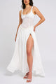 Women’s Corset Slit Dress | Maxi