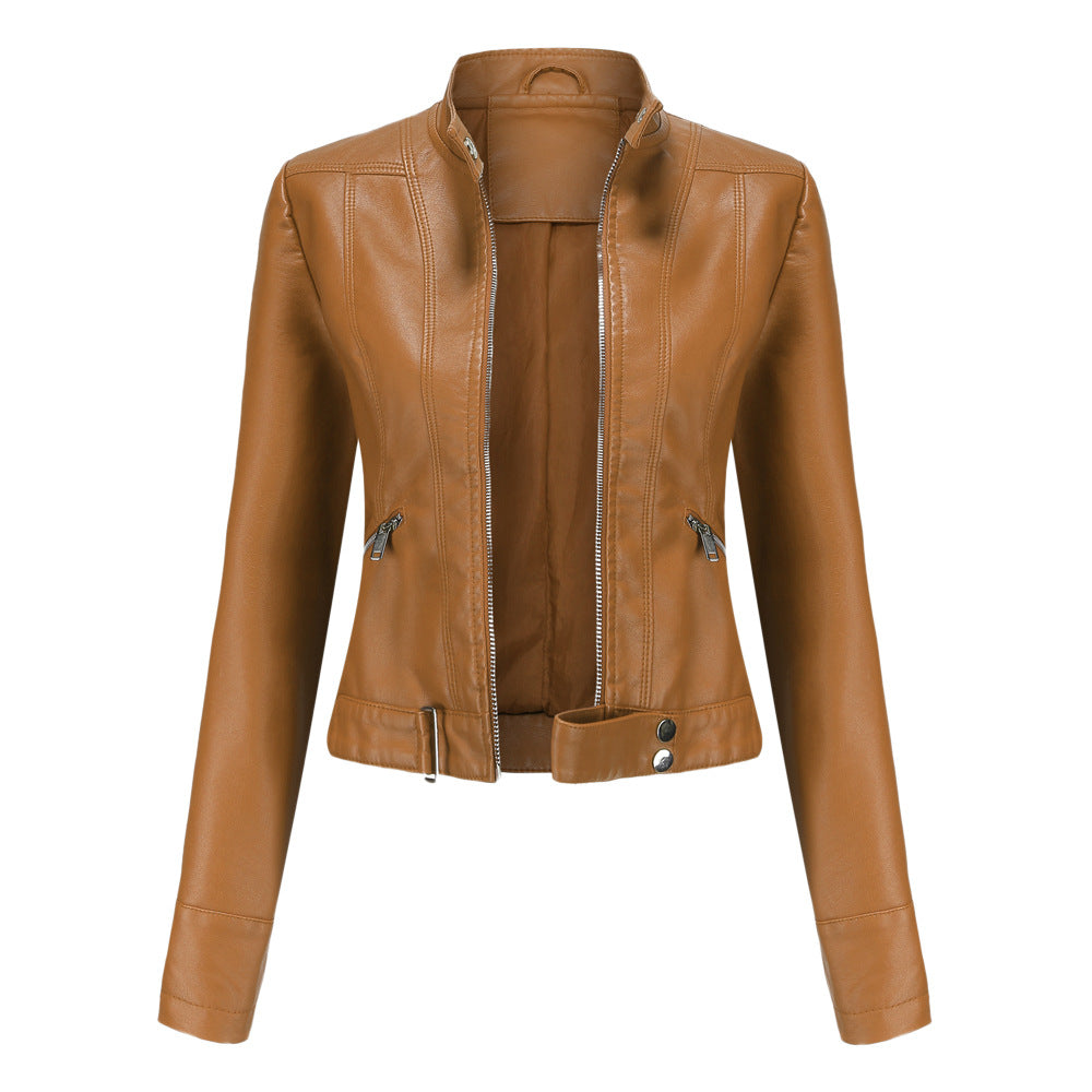 Women’s Stand Collar Jacket | Slim Fit