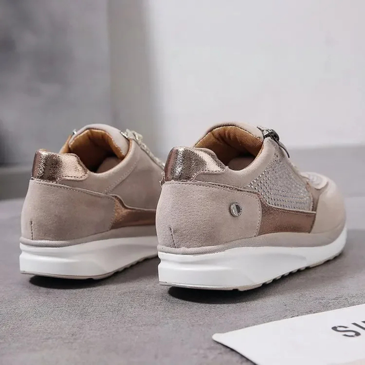 Isadora | Women’s Orthopedic Zipper Sneakers | Walking Shoes