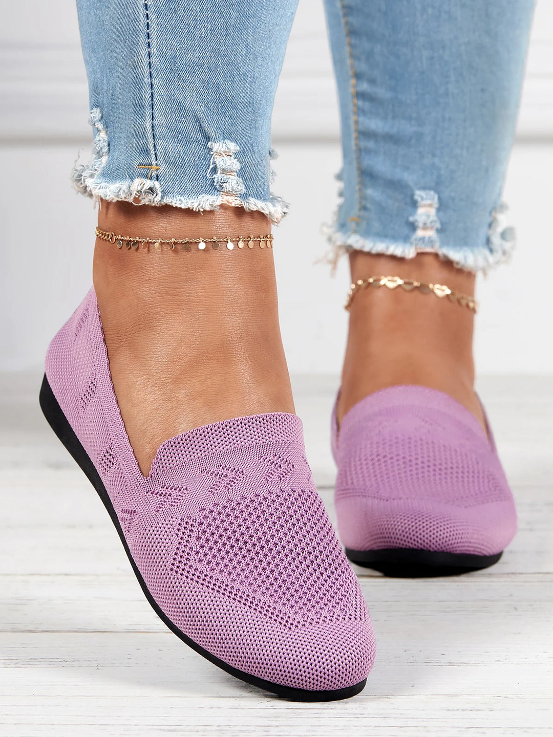 Women’s Orthopaedic Knit Slip-On Loafers | Lightweight