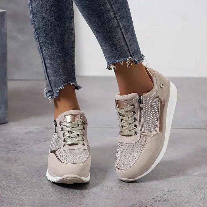 Isadora | Women’s Orthopedic Zipper Sneakers | Walking Shoes