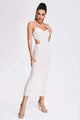 Women’s Elegant Textured Cutout Dress | Midi