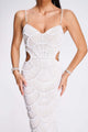 Women’s Elegant Textured Cutout Dress | Midi