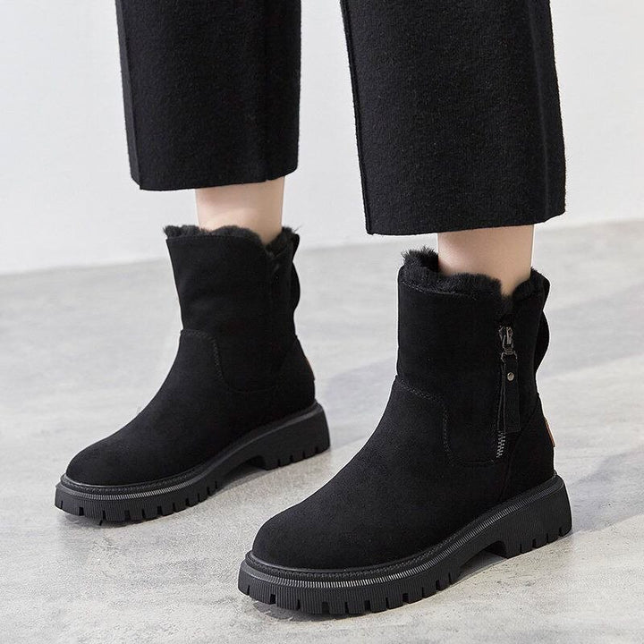 Women’s Ankle Winter Boots | Trim Detail