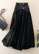 Women’s High Waist Belted Skirt | A-Line Maxi