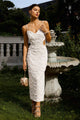 Women’s Elegant Textured Cutout Dress | Midi