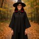 Women’s Hooded Witch Costume Robe | Long Cape