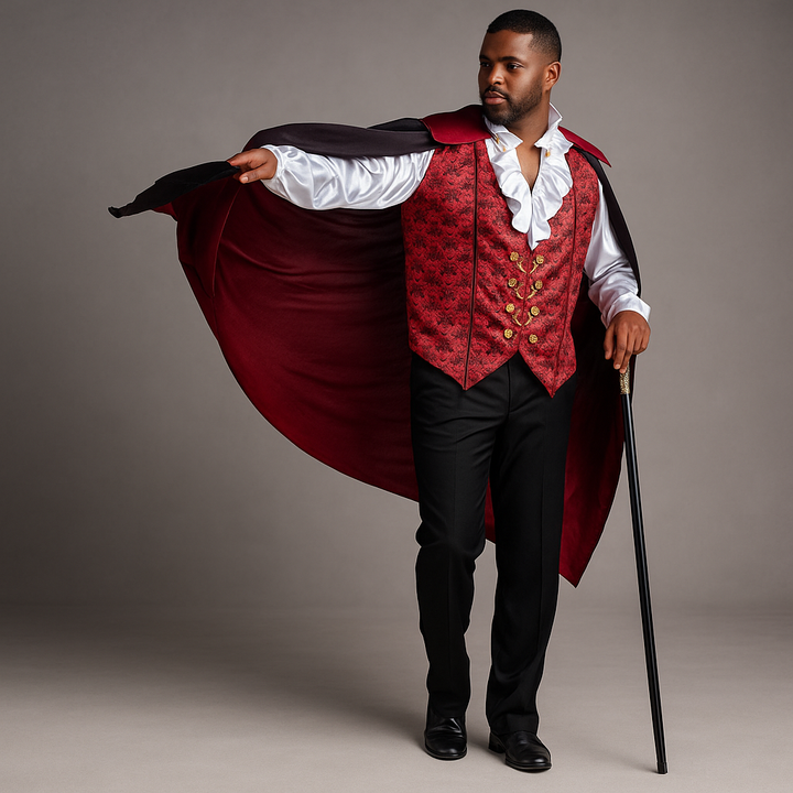 Men’s Halloween Vampire Costume | Gothic Cape Outfit