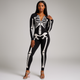 Women’s Halloween Jumpsuit | Skeleton Print Costume