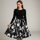 Women’s Halloween Costume Dress | Long Sleeve & Printed Skirt